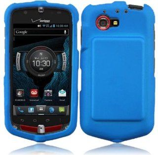 Casio GzOne Commando 4G LTE C811 ( Verizon ) Phone Case Accessory Fresh Blue Hard Snap On Cover with Free Gift Aplus Pouch Cell Phones & Accessories