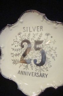 Norcrest China 25th Anniversary Silver Anniversary Plate p 806  Commemorative Plates  