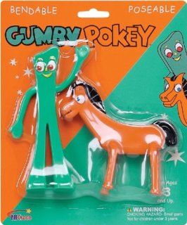 NJ Croce Gumby and Pokey Bendable Figure Set Toys & Games