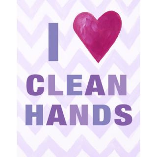 CiCi Art Factory I Heart Clean Hands Print Art PPHT01A/PPHT01B Color Lilac