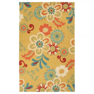 Hand hooked Kim Transitional Floral Indoor/ Outdoor Area Rug (2 X 3)