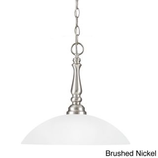 Northbrook 1 light Pendant With Satin Etched Glass