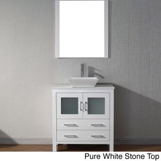 Virtu Virtu Usa Dior 32 Inch Single Sink Vanity Set In White White Size Single Vanities