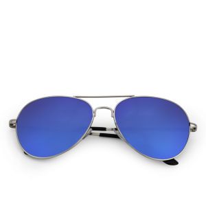 Eyecatcher Womens Reflective Aviator Sunglasses   Dark Blue      Clothing