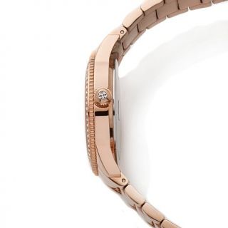 Bulova Ladies' Rosetone Crystal Bezel Chronograph Bracelet Watch