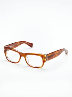 Tortoise Shell Square Optical Glasses by Linda Farrow Luxe