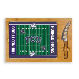 Picnic Time Texas Christian University Horned Frog Icon Cheese Tray