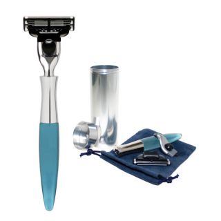 eShave Travel Razor with Canister (Blue)      Health & Beauty