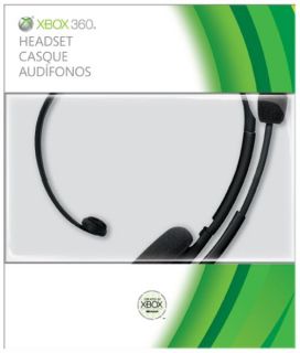 Xbox 360 Wired Headset   Black      Games Accessories