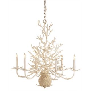 Currey & Company Seaward 6 Light Candle Chandelier 9218