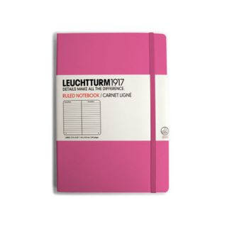 Kikkerland Hard Cover Pocket Ruled Notebook LB Color Pink