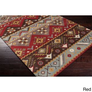 Hand tufted Plumas Transitional Aztec Wool Area Rug (9 X 12)