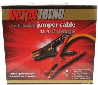 Motor Trend MTA812 CCA 12 Foot Jumper Cables with Extended Clamps, 500 AMP Automotive