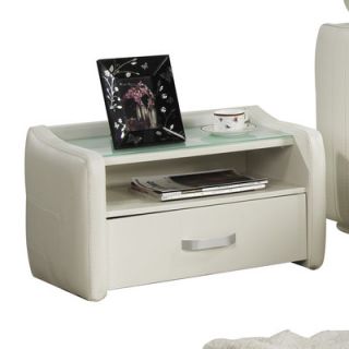 Casabianca Furniture Sole Nightstand CB/A86 WH / CB/A86 BR Finish White