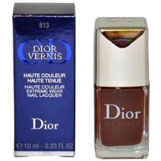 Dior Vernis Nail Lacquer No.813 Red Ebony Women Nail Polish by Christian Dior, 0.33 Ounce  Beauty