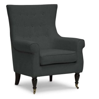 Baxton Studio Osmaston Gray Linen Modern Accent Chairs (set Of 2)