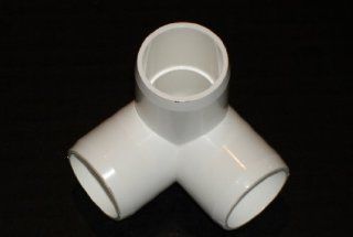 3/4" 3 Way Corner Side Outlet Elbow PVC Connectors   Pipe Fittings  