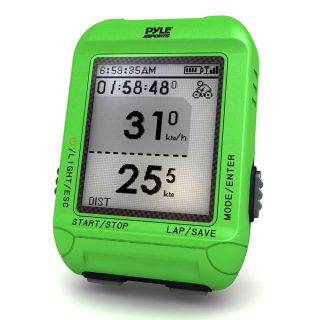 Pyle Green Multi function Digital Led Sports Bicycling Computer Device