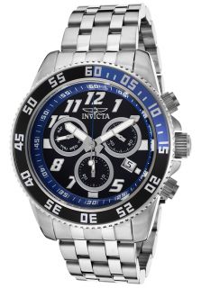Invicta 14511  Watches,Mens Pro Diver Chronograph Silver Tone Steel Black Dial, Diver Invicta Quartz Watches