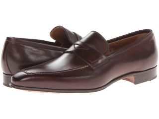 Gravati Penny Loafer with Top Stitching Mens Slip on Dress Shoes (Brown)