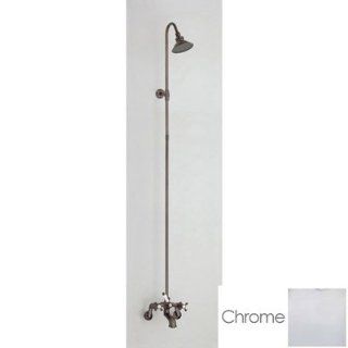 Cheviot Tub Wall Mount with Riser Shower Faucet C5158C Chrome   Bathtub And Showerhead Faucet Systems  