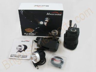 MagicShine MJ 808 900 Lumen LED Bike Light with MJ 828 LCD battery Set  Bike Headlights  Sports & Outdoors