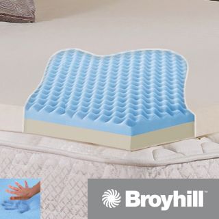 Broyhill Classic Dual layer 2 inch Gel Memory Foam Mattress Topper With Washable Cover