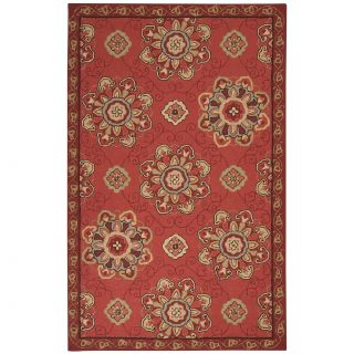 Hand hooked Mila Contemporary Floral Indoor/ Outdoor Area Rug (2 X 3)