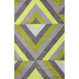 Nuloom Hand tufted Modern 3d Chartreuse Rug (5 X 8)