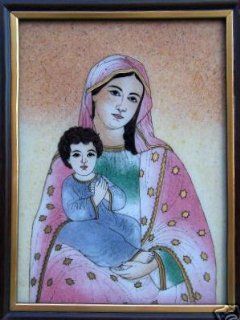 Mother India, Home Dcor Gem Stone Art Painting, Handicraft   Prints