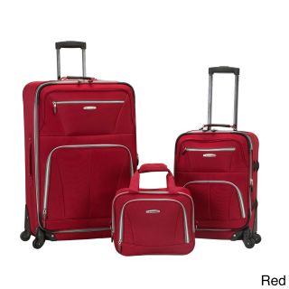 Rockland Deluxe Expandable 3 piece Spinner Luggage Set