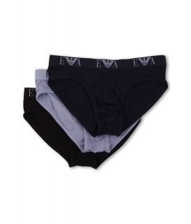 Emporio Armani Jersey Cotton Multipack Brief Mens Underwear (Black)