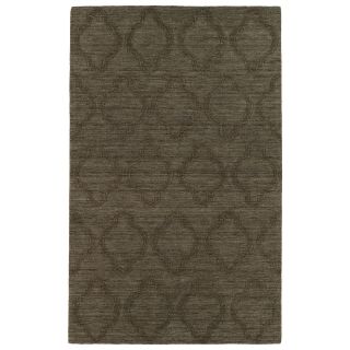 Trends Chocolate Brown Prints Wool Rug (36 X 56)