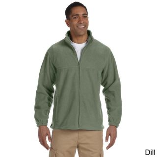 Harriton Mens Full zip Fleece Jacket Green Size XXL