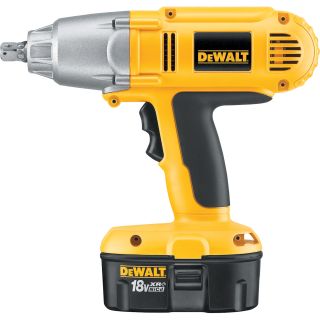 DEWALT Heavy-Duty Cordless High-Torque Impact Wrench Kit — 18V, 1/2in., Model# DW059K-2  Impact Wrenches