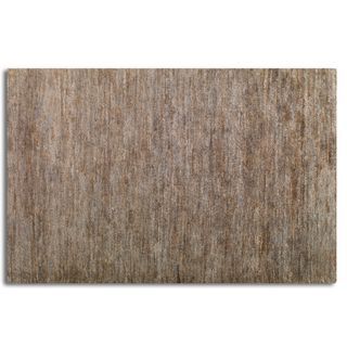 Mounia Rust Blue Hemp Rug (6 X 9)