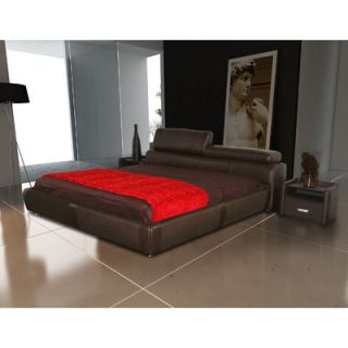 Casabianca Furniture Cannes Platform Bed CB/D155 KW / CB/D155 KB Finish Brow