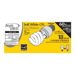 Utilitech 18 Pack 13 Watt (60W Equivalent) Spiral Soft White CFL Bulb ENERGY STAR