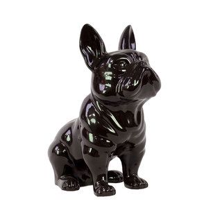 Small Black Ceramic Dog