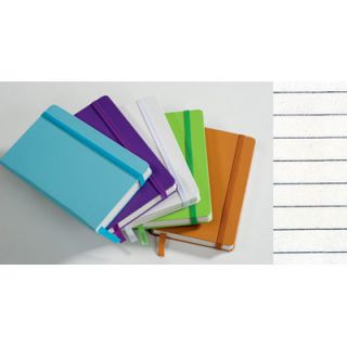 Kikkerland Hard Cover Pocket Ruled Notebook LB Color White