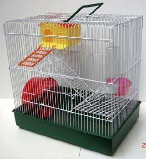 Brand New 3 Level Hamster Rodent Gerbil Rat Mouse Cage H820 Blue Base 