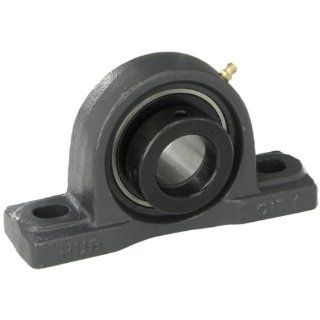 Hub City PB220DRWX1 3/8 Pillow Block Mounted Bearing, Normal Duty, Low Shaft Height, Relube, Eccentric Locking Collar, Wide Inner Race, Ductile Housing, 1 3/8" Bore, 2.22" Length Through Bore, 1.812" Base To Height Industrial & Scientif