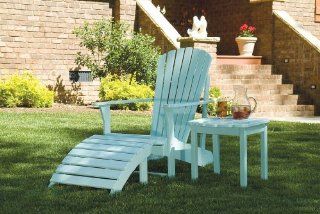 Custom Finished Solid ACACIA / TEAK ADIRONDACK CHAIR   *SEA MIST COLOR* PAINTED  Patio, Lawn & Garden