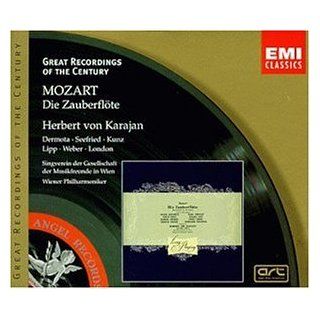 Great Recordings Of The Century   Mozart Die Zauberflote / Karajan, Dermota, Seefried, Lipp, et al Music