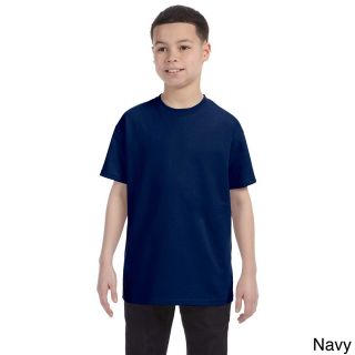 Gildan Gildan Youth Heavy Cotton T shirt Navy Size L (14 16)