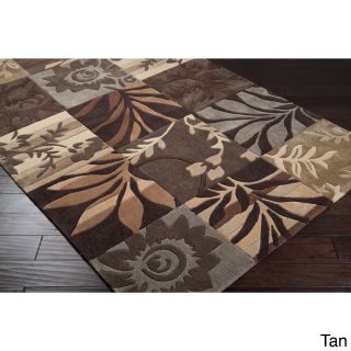 Surya Carpet, Inc. Hand tufted Floral Transitional Area Rug (8 X 11) Green Size 8 x 11