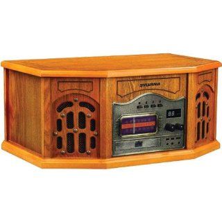 Sylvania SRCD823 Nostalgic Turntable/CD/Radio   Wood Cabinet Musical Instruments