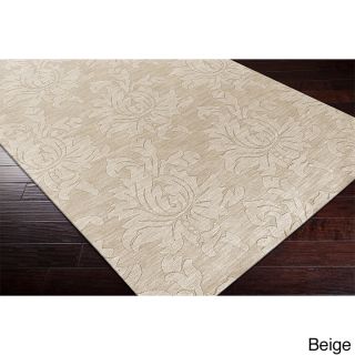 Surya Carpet, Inc Hand loomed Tone on tone Otero Floral Wool Area Rug (8 X 10) Green Size 8 x 10