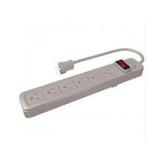 Westinghouse 6 Outlet White Power Strip with Built In Resettable Circuit Breaker Power Strips And Multi Outlets