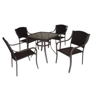 At Leisure At Leisure 5 piece Woven Dining Set Multi Size 5 Piece Sets